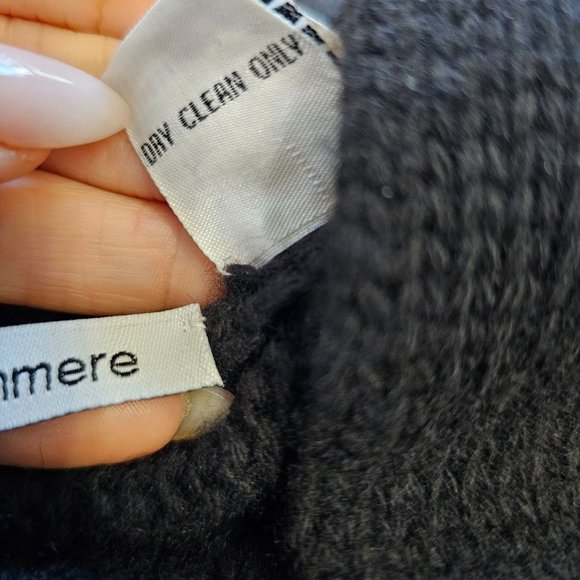 Autumn Cashmere Sweater Cardigan Black Cashmere Button Detail sz S - Picture 7 of 11